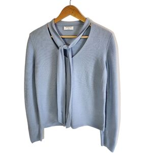 Aritzia Light Blue V-Neck Sweater